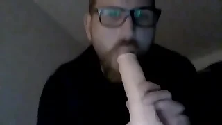 Blow  my huge big Dildo backwards Slut